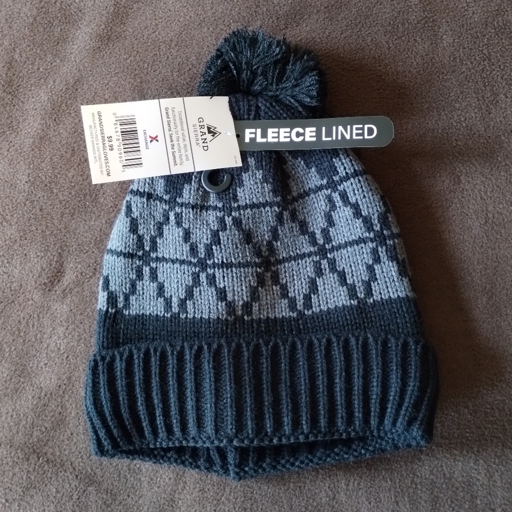 Men's Grand Sierra Knit Winter Hat, Jacquard, NWT